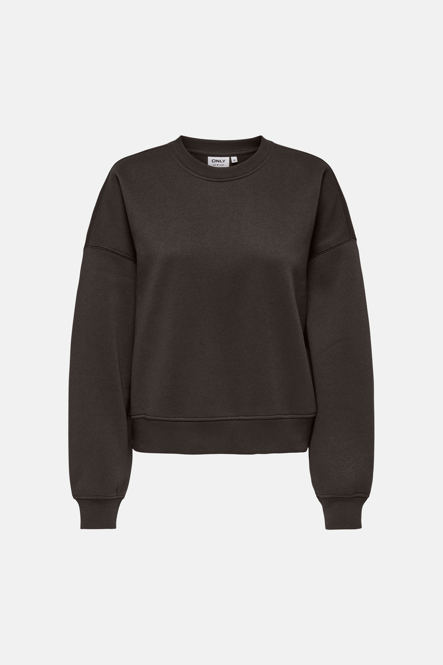 Sweat col O - brun
