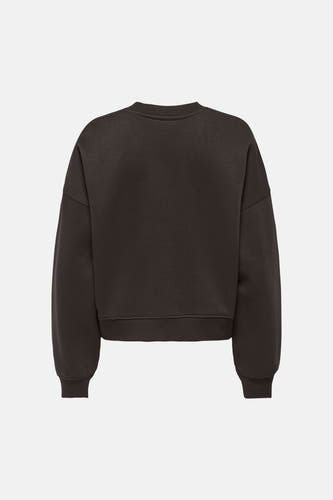 Sweat col O - brun