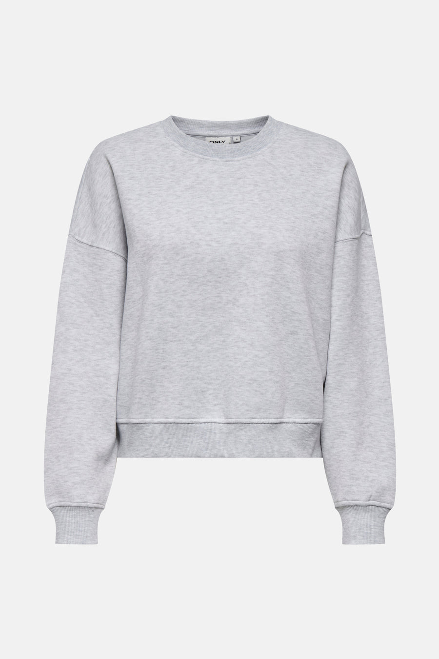 Grijze sweater met lange mouwen van zachte sweatstof.