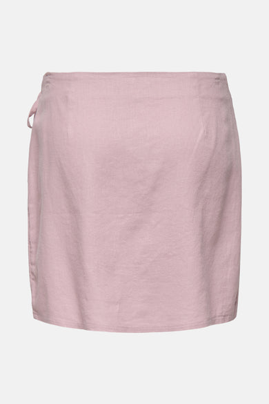 ONLCARO MW WRAP LINEN BL SKIRT CC PNT