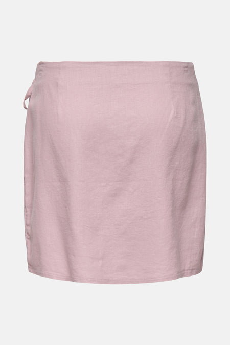 ONLCARO MW WRAP LINEN BL SKIRT CC PNT