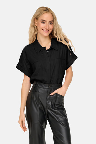 ONLCARO S/S LINEN BL BOXY SHIRT CC PNT - ONLY®