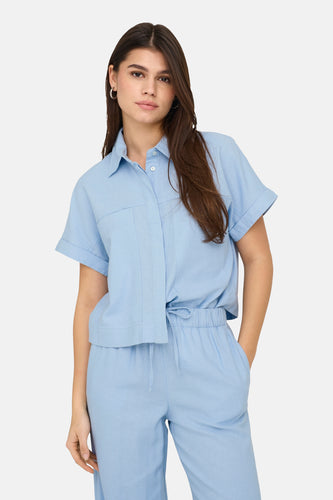 Chemise à manches courtes - Bleu clair - ONLY®