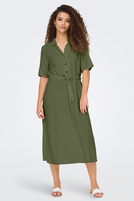 Robe à manches courtes - Kaki