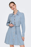 JDYKAMMA LS BELT SHORT DRESS DNM