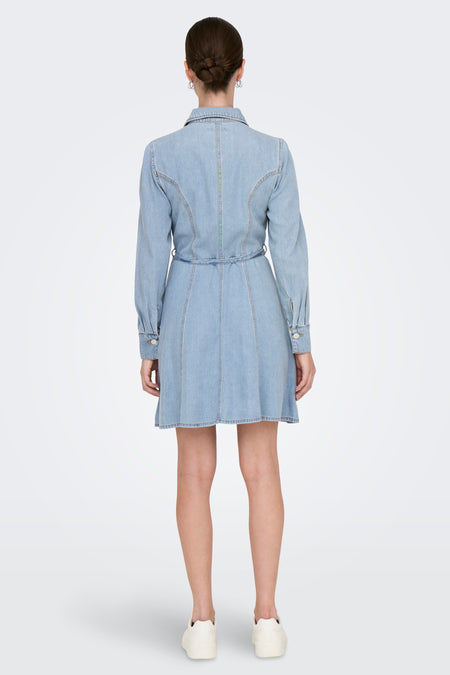 JDYKAMMA LS BELT SHORT DRESS DNM