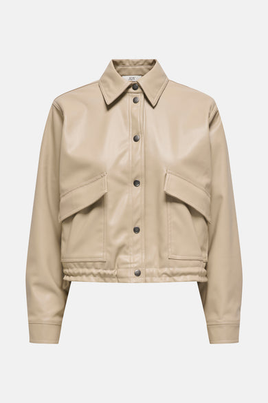 JDYALAIA L/S FAUX BOMBER WVN