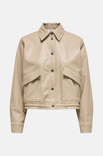 JDYALAIA L/S FAUX BOMBER WVN