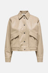 Veste en cuir Beige - JDY