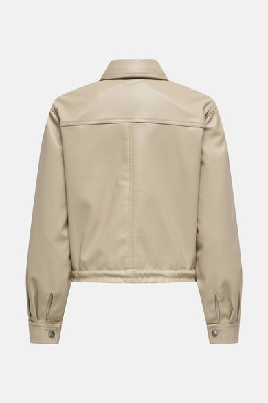 JDYALAIA L/S FAUX BOMBER WVN