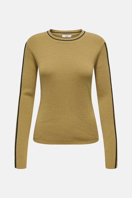 JDYJOSIE L/S CONTRAST RIB PULLOVER KNT