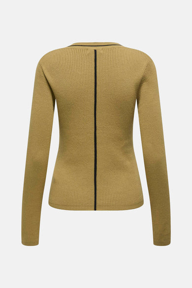 JDYJOSIE L/S CONTRAST RIB PULLOVER KNT