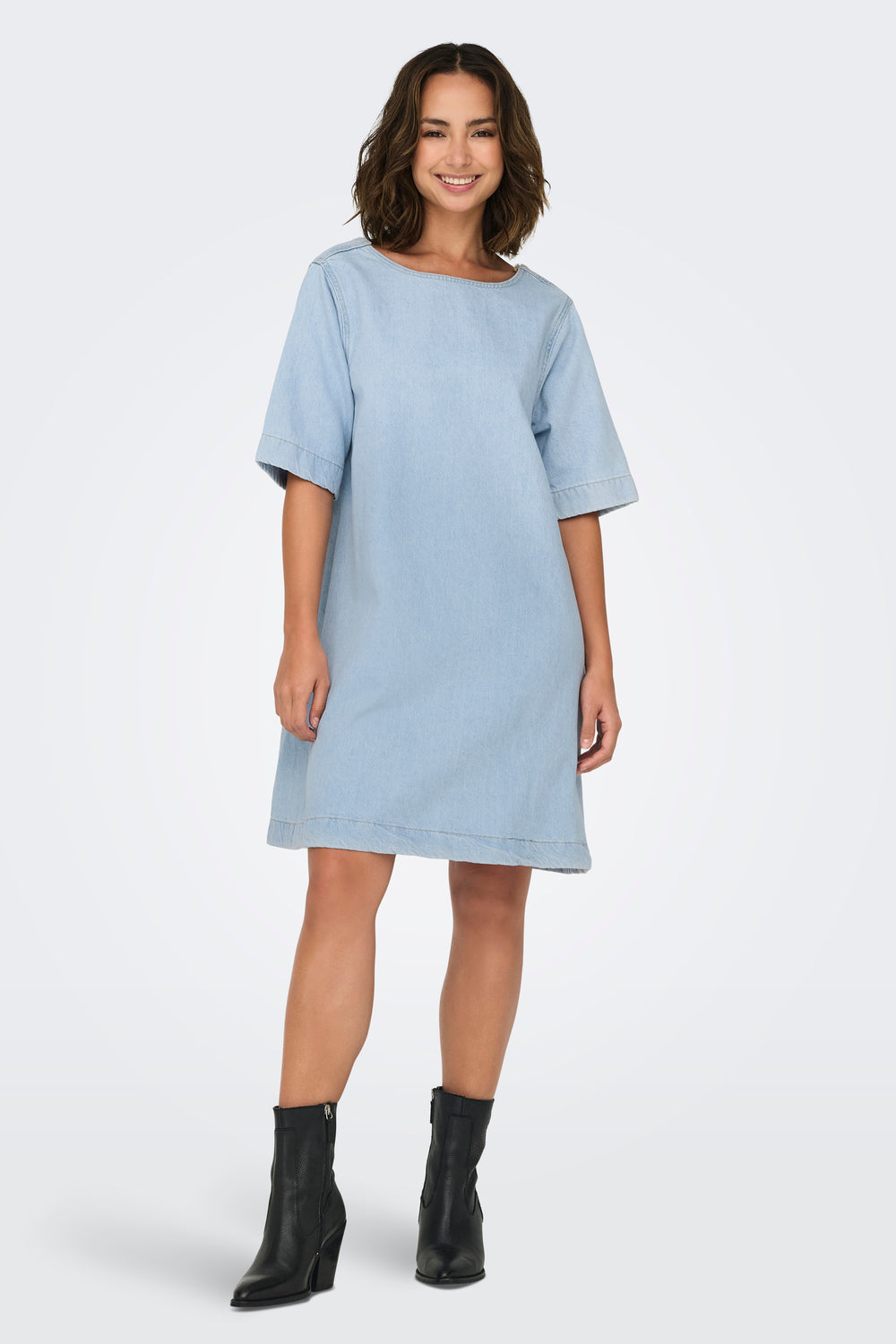 Robes manches courtes Light blue denim - ONLY®