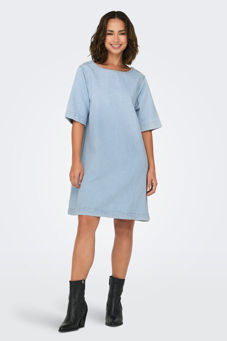ONLGIGI S/S A-SHAPE DRESS AZG DNM