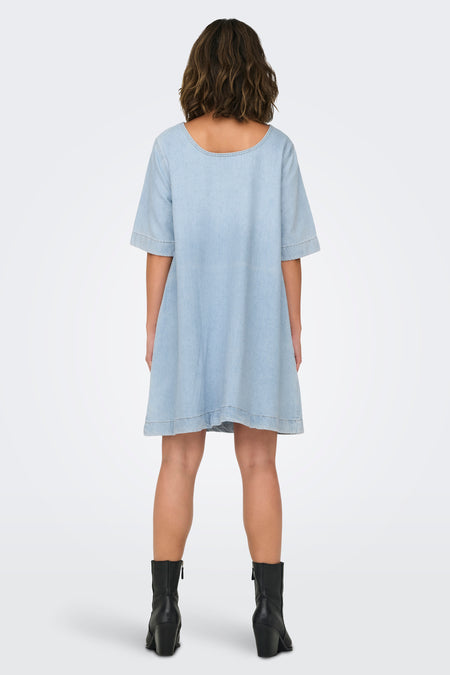 ONLGIGI S/S A-SHAPE DRESS AZG DNM
