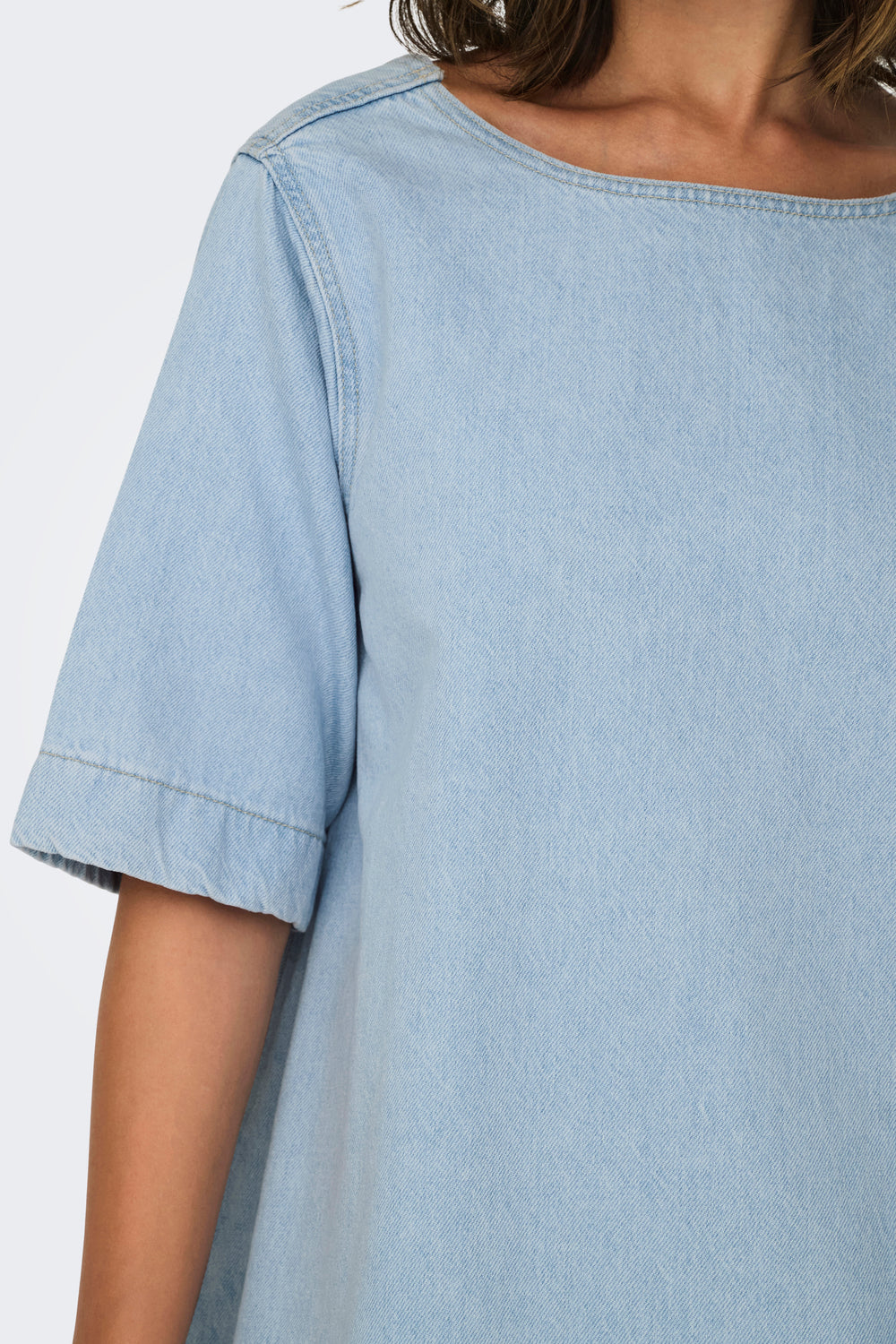 Robes manches courtes Light blue denim - ONLY®