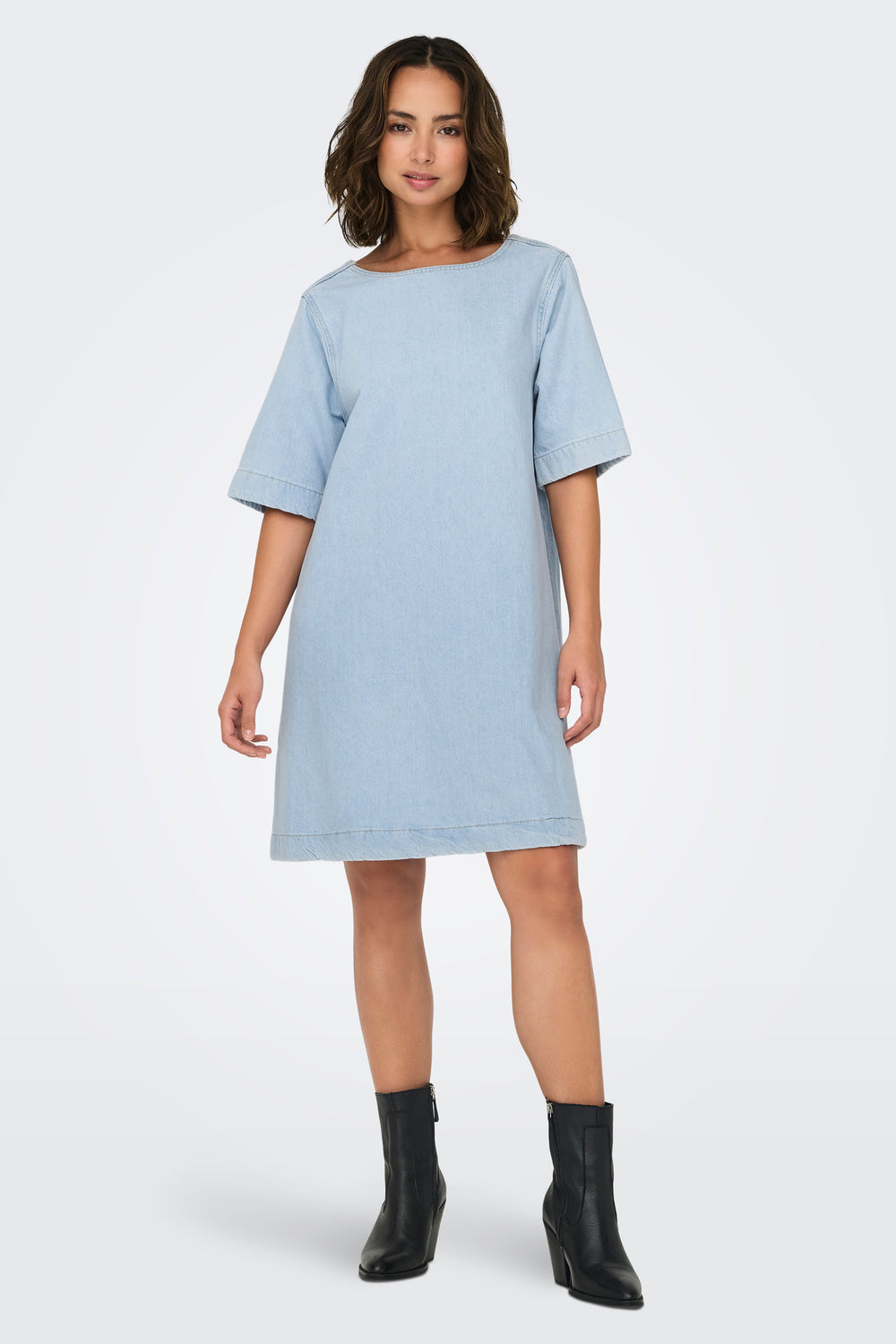 Robes manches courtes Light blue denim - ONLY®