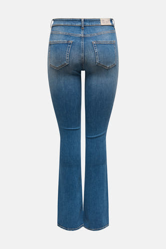 Jean flare en denim bleu de ONLY, dos, avec surpiqures et poches.