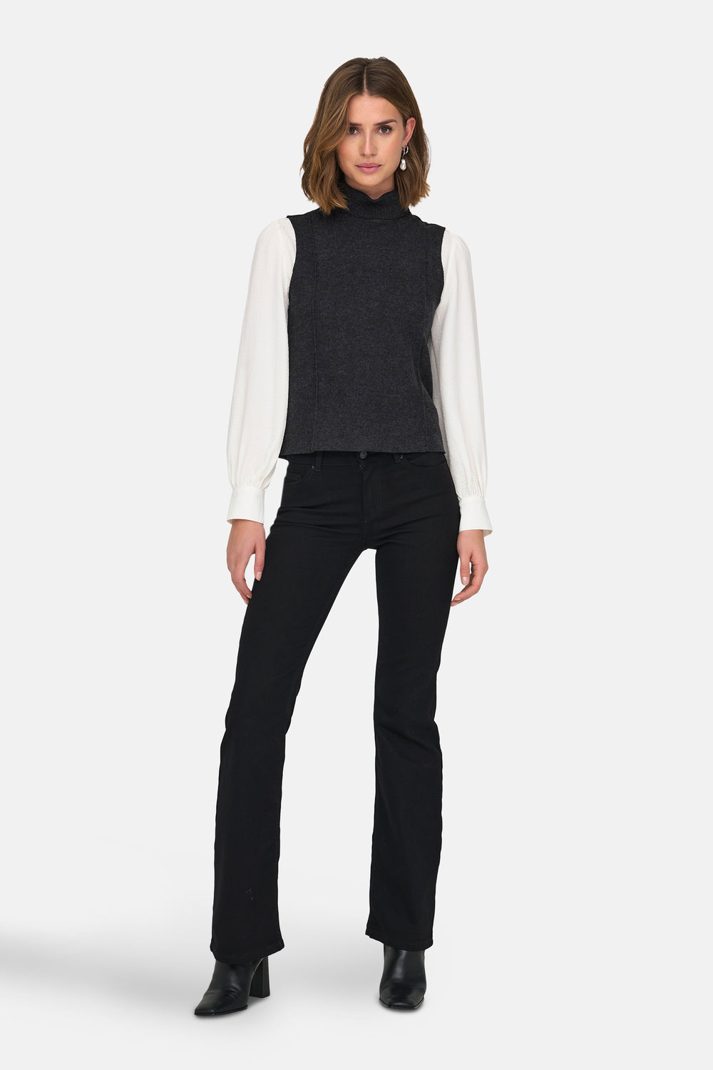 ONLMATTY S/L SOFT ROLL NECK TOP CC SWT