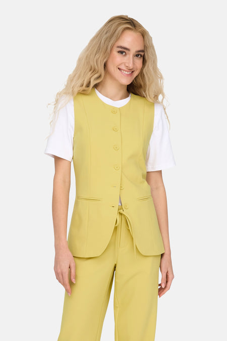 ONLMALENA LIFE S/L LONG WAISTCOAT TLR