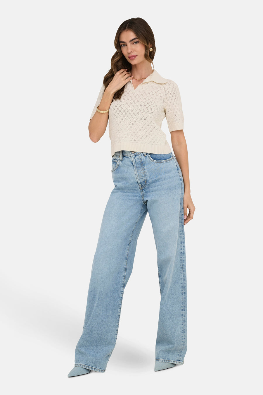 Polo à manches courtes - écru - ONLY®