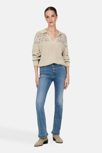 ONLMERYL LIFE LS POLO NECK KNT