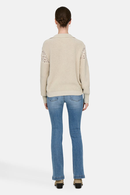 ONLMERYL LIFE LS POLO NECK KNT