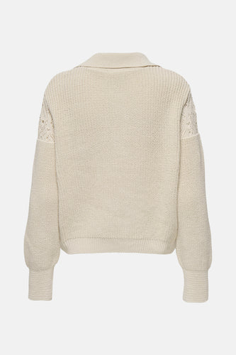 Pull à col en V - écru - ONLY®