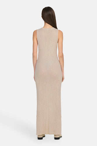 ONLTARA SL RIB O-NECK MAXI DRESS KNT