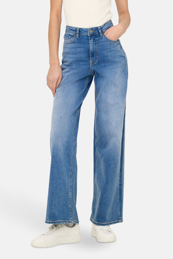 Jeans wide Mid blue denim - JDY