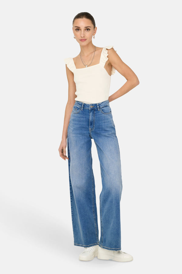 Jeans wide Mid blue denim - JDY