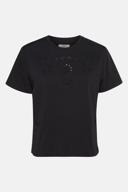 JDYCIF S/S BRODERIE ANGLAISE TOP JRS