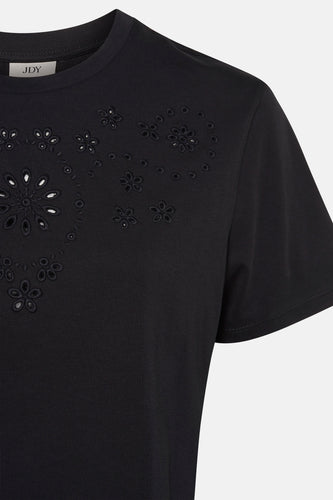 JDYCIF S/S BRODERIE ANGLAISE TOP JRS - JDY