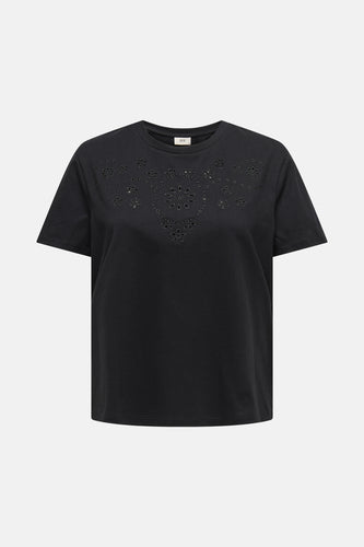 JDYCIF S/S BRODERIE ANGLAISE TOP JRS - JDY