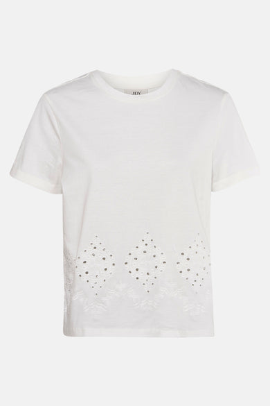 JDYCIF S/S BRODERIE ANGLAISE TOP JRS
