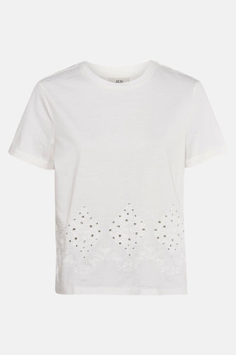 JDYCIF S/S BRODERIE ANGLAISE TOP JRS