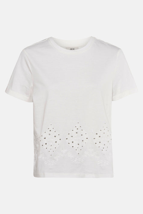 JDYCIF S/S BRODERIE ANGLAISE TOP JRS
