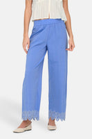 ONLPAULA TULUM EMB PULL-UP PANT WVN