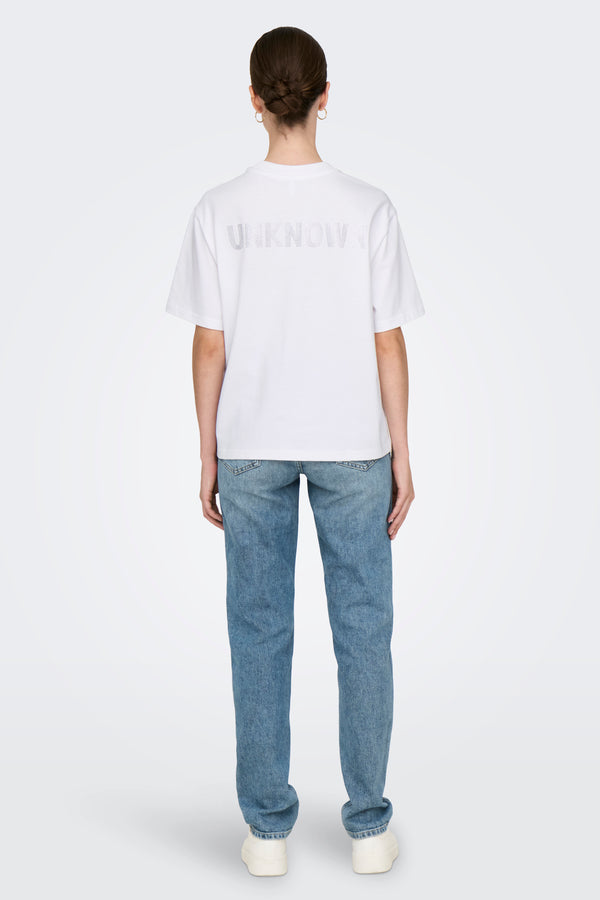 Top uni manche courte Blanc - ONLY®