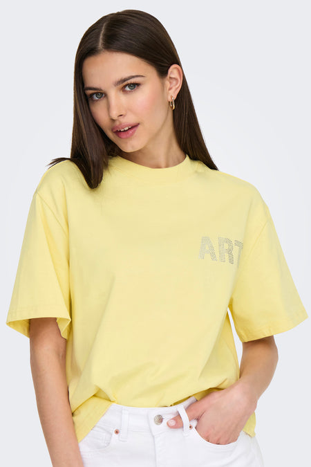 ONLRIRI S/S RHINESTONE TOP BOX JRS
