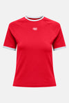 ONLCHOICE S/S O-NECK PRINT TOP BOX JRS