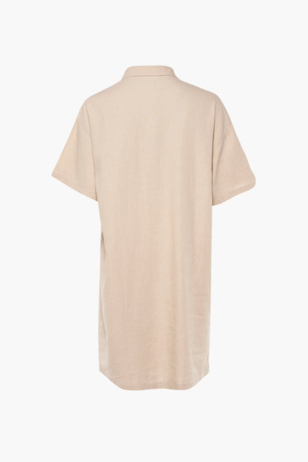 JDYMIKA 2/4 LOOSE LINEN SHIRT DRESS WVN