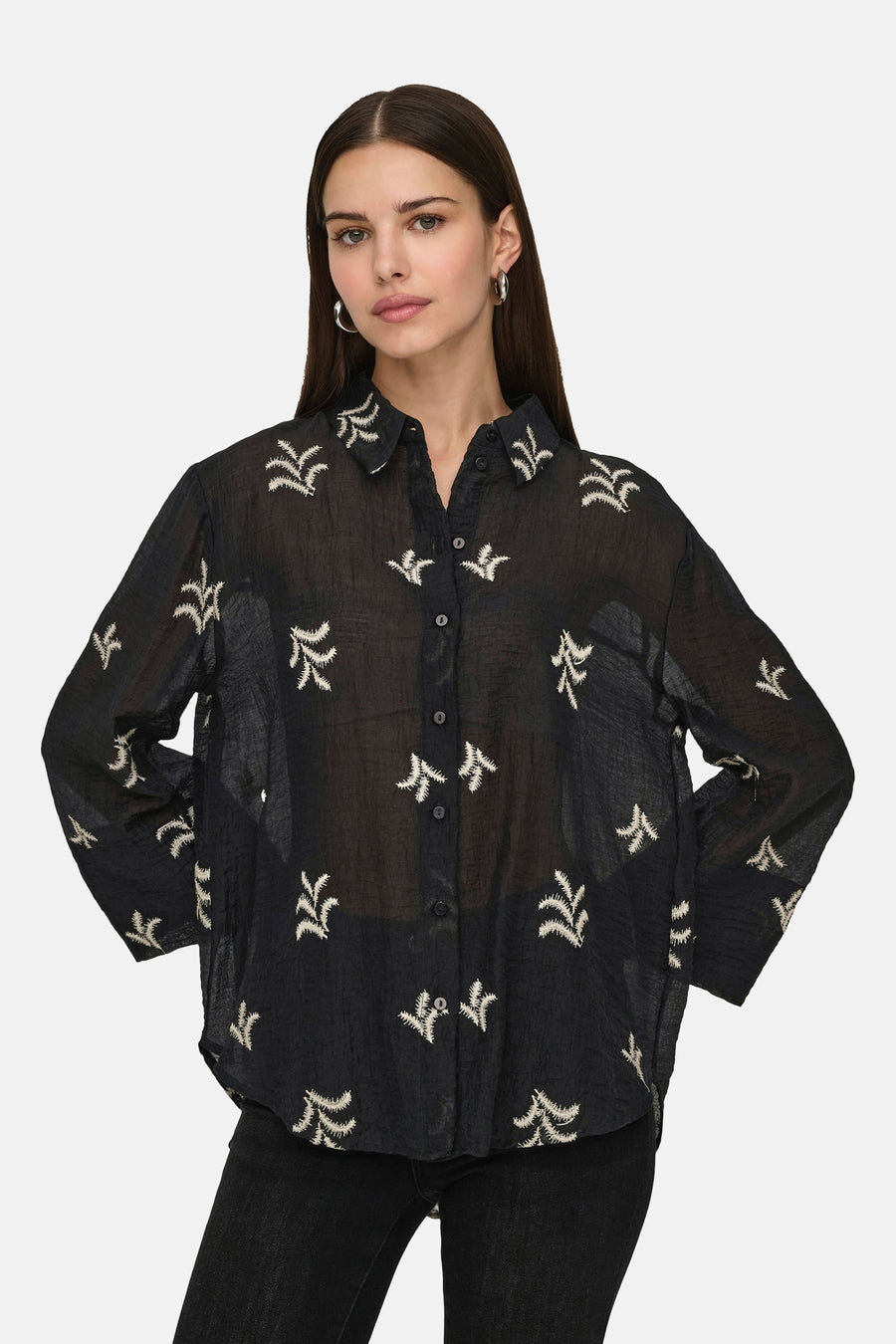 Chemise à manches longues - noir - JDY - 4