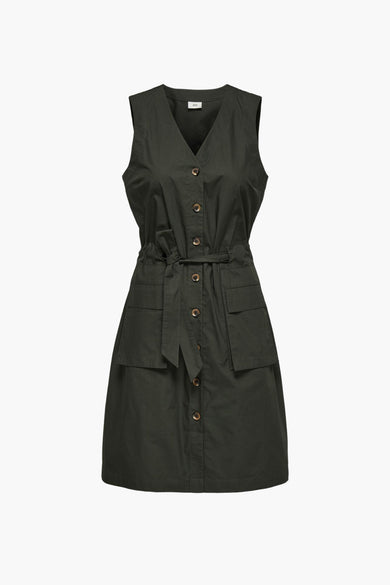JDYELORA S/L V-NECK CARGO DRESS WVN EXP