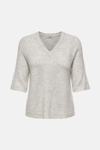 Pull à col rond - Blanc - JDY