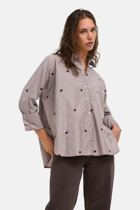 Chemise à manches longues - Coffee Bean