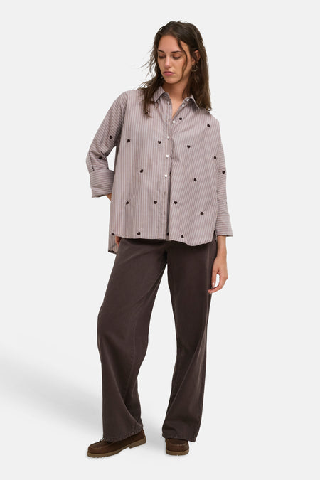 Chemise à manches longues - Coffee Bean