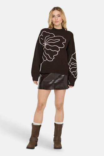 Pull col O brun - JDY