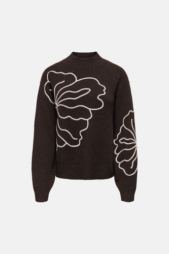 Pull col O brun - JDY