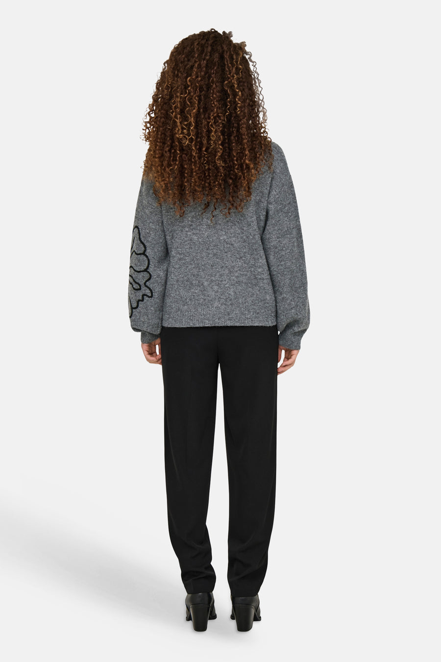 Pull col O gris - JDY